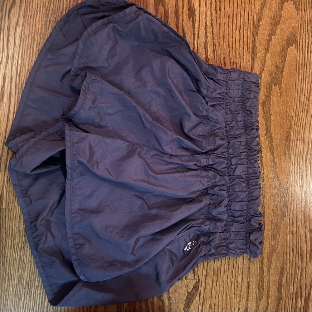 FREE PEOPLE Purple High-Waisted SHORTS
